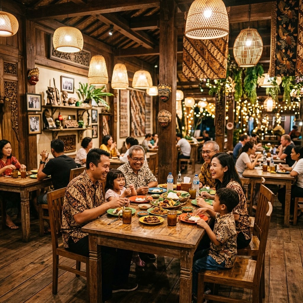 Interior Restoran Rasa Nusantara